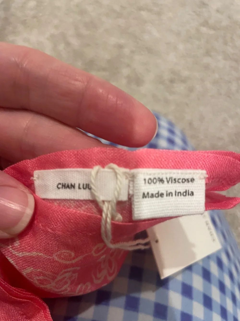 NWT Chan Luu Sachet Pink Floral Scarf